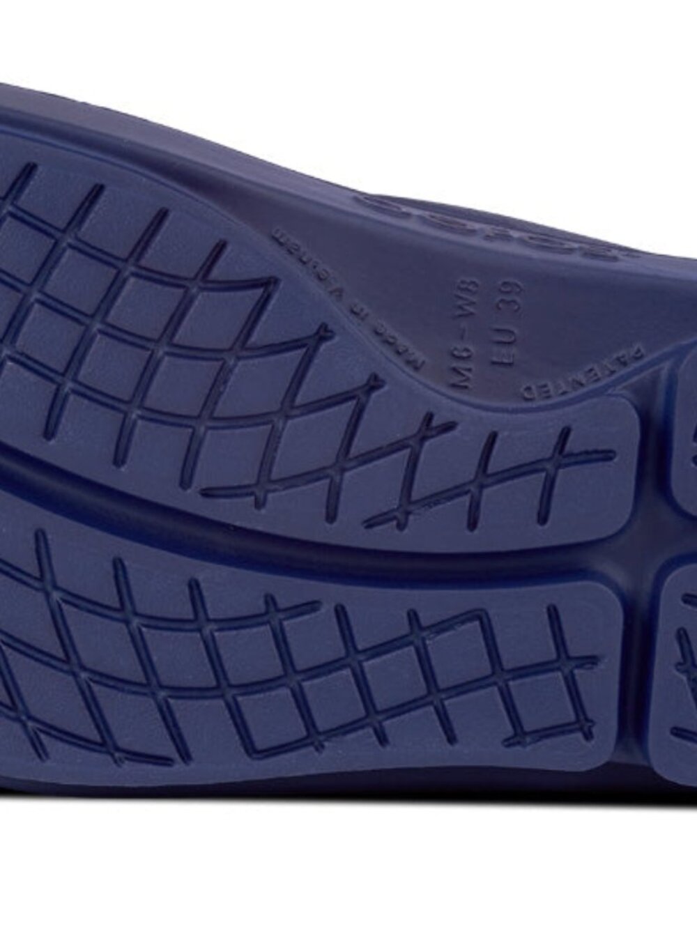 OOFOS OOriginal Recovery Sandals Navy Blue Men 6 Women 8 Style 1000 New - Picture 4 of 6